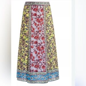 Alice + Olivia Floral Pastel Maxi Skirt